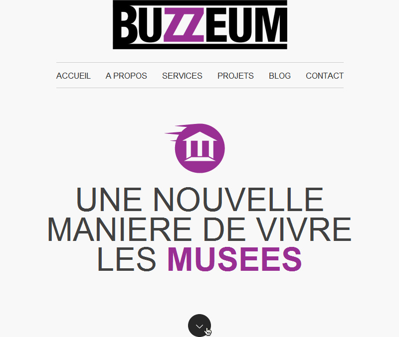 Buzzeum, website detail.