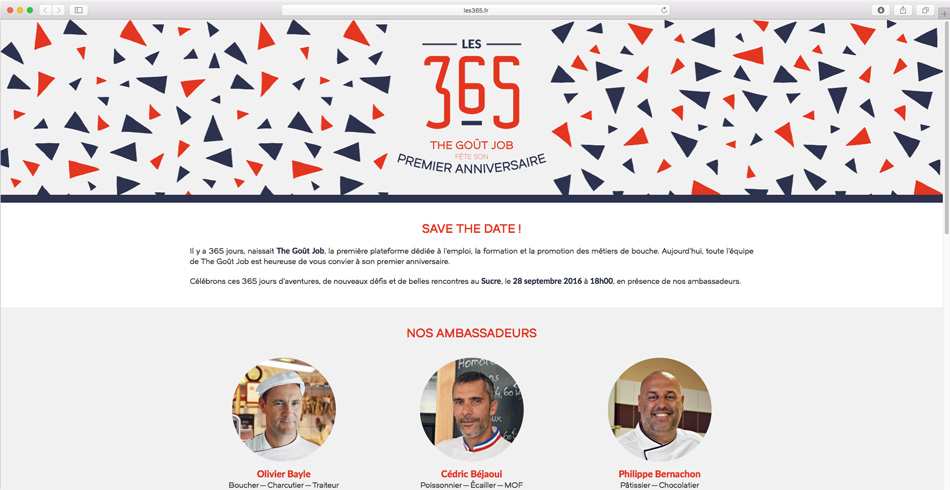 Website for "Les 365"